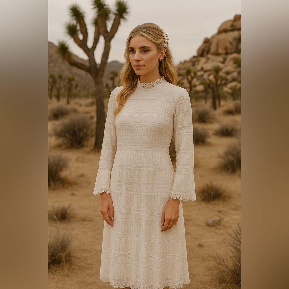 Boho Lace Dress - Bridal - Picture 1 of 9